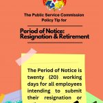 Policy tip of the week - Period of Notice for Resignation & Retirement