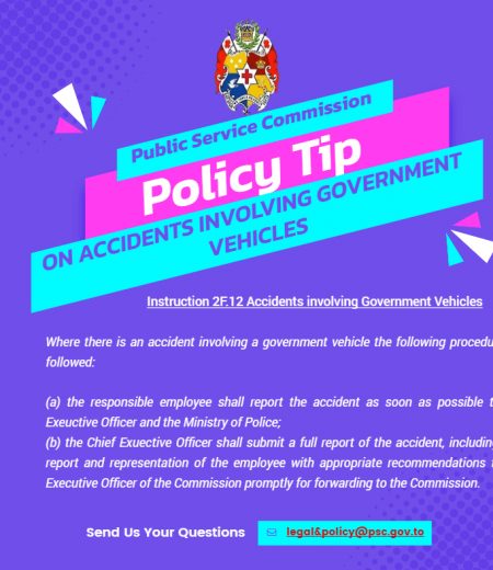 PSC Policy Tip for the Week on Accidents involving Government Vehicles
