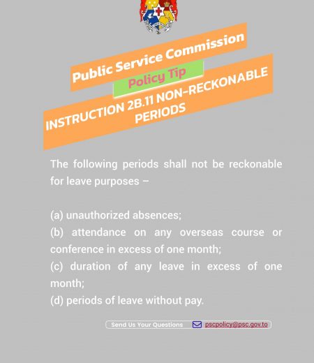 PSC Policy Tip for the Week on Instruction 2B.11 Non-Reckonable Periods