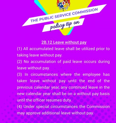PSC Policy Tip for the Week on Leave without pay