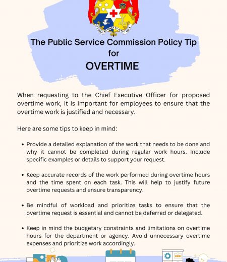 Policy tip of the week - Overtime