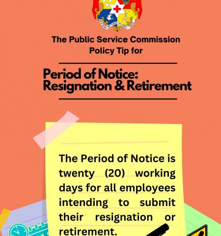 Policy tip of the week - Period of Notice for Resignation & Retirement