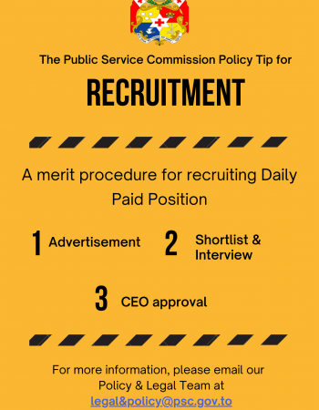 Policy tip of the week - Recruitment